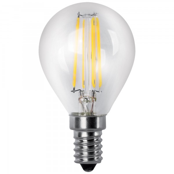 Bomb.led filam.esferica clara e14 4w.fr (caja de 10 unidades)