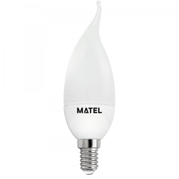 Bomb.led vela flama 3 intensid.e14 5w.ca