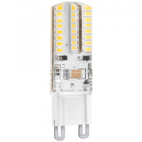Bomb.led silicona g9 3w. 230v. calida (caja de 10 unidades)