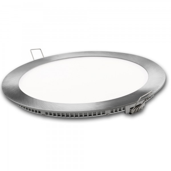 Downlight led redondo plata  6w.calida