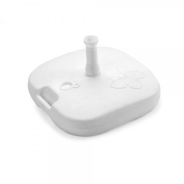 Base de parasol 16 l blanco 44 x 44 x 12 cm
