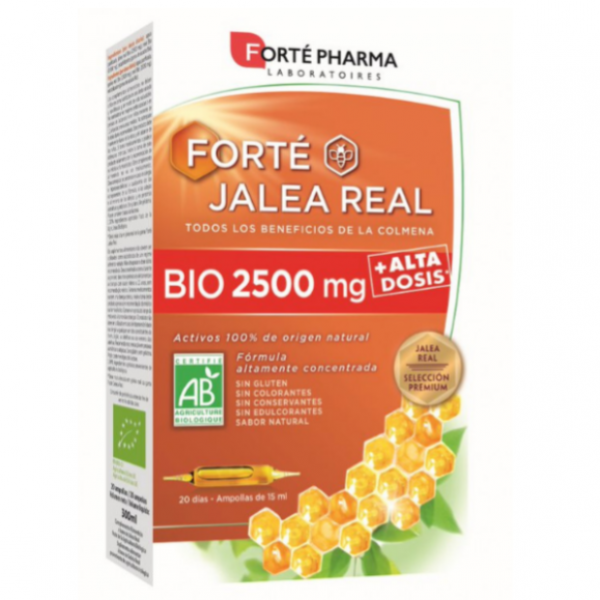 Forte Jalea Real Bio 2500 Mg 20 Ampollas 15 ml