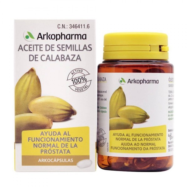 Arkocapsulas Aceite de Semillas de Calabaza 50 C