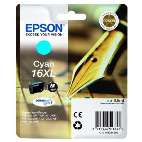 Epson cartucho t1632xl cyan