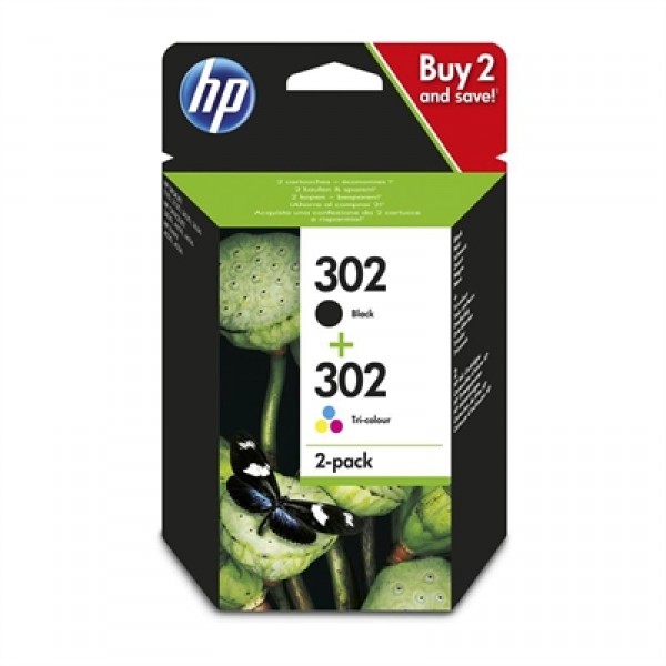 Hp cartucho multipack 302 negro+ color