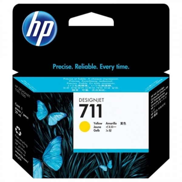 Hp cartucho 711  amarillo