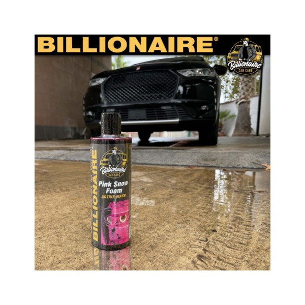 Billionaire Pink Snow Foam Champú con Espuma Activa Rosa Alto Poder de Limpieza no Mancha Aroma a Frutos del Bosque 500ml