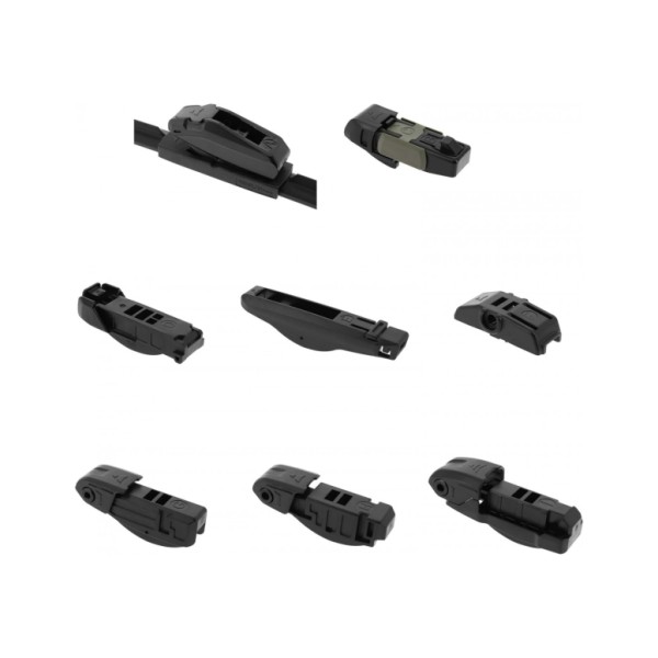 Escobilla Limpiaparabrisas para Coche Modelo Aquan45 Ultra Flex Series 18" 45 cm 1 Unidad con 8 Adaptadores