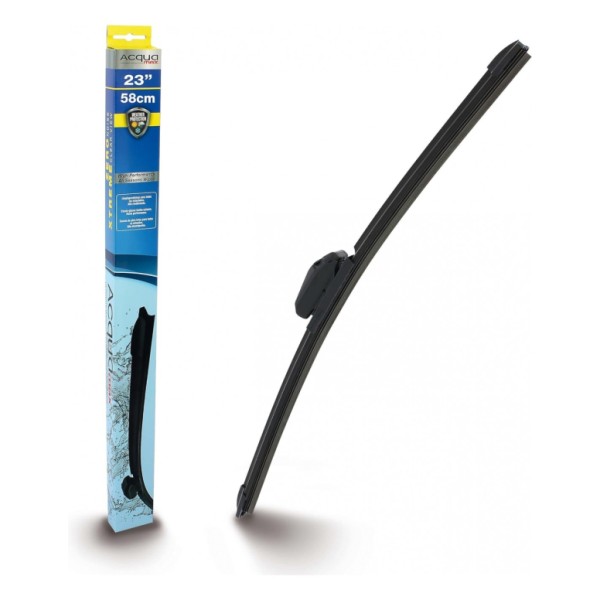 Escobilla Limpiaparabrisas Modelo Aquan66 Ultra Flex Series 23" 58 cm 1 Unidad con 8 Adaptadores