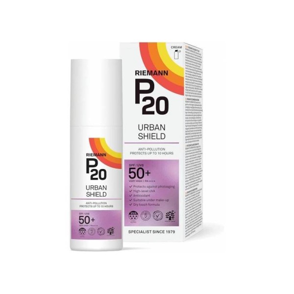 P20 Proteccion Solar Facial Urban Shield SPF 50 
