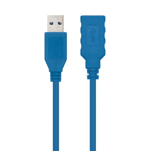 Nanocable cable usb 3.0, a/m-a/h, azul, 1 m