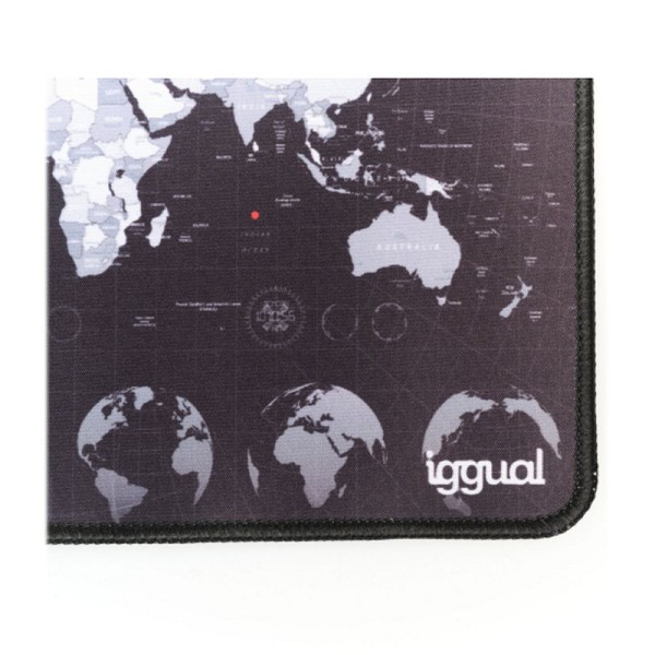 Iggual alfombrilla mapamundi ratón 30x25 cm