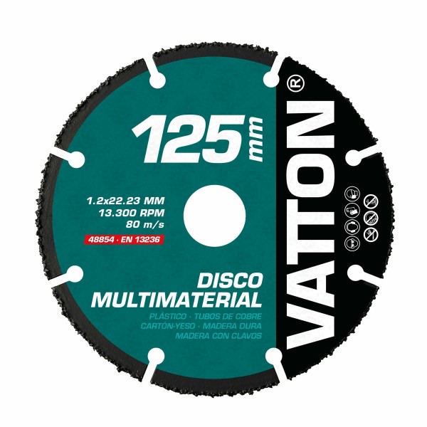 Disco multimaterial 125 mm.
