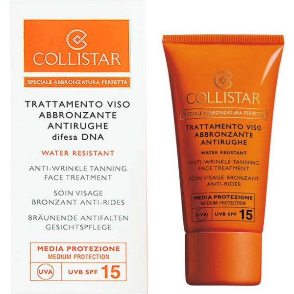Collistar anti-arrugas tanning face treatment spf15 water resistant 50ml