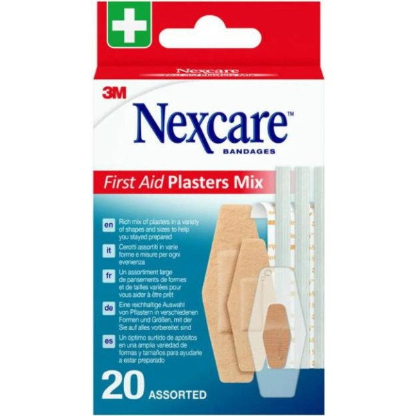Botiquin 3M Nexcare First Aid Plasters Mix 20 Apositos
