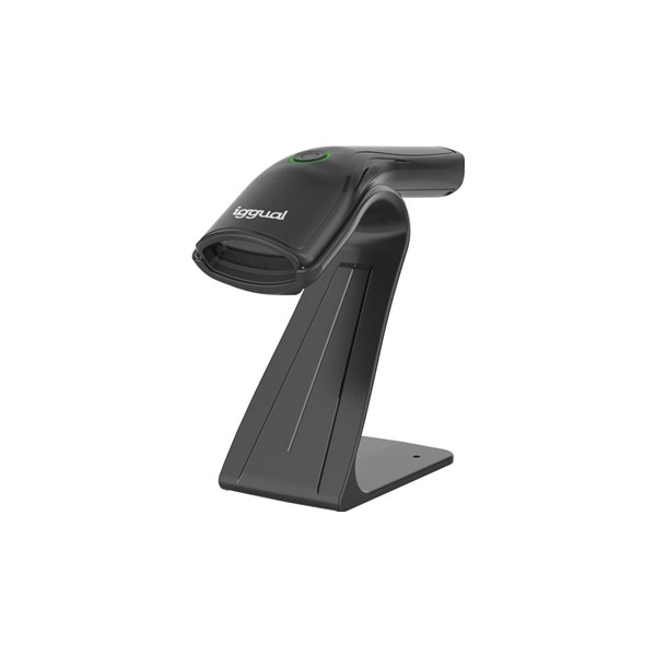 Iggual lector código barras 2d usb botón soporte