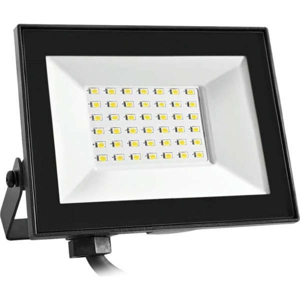 Proyector led plano negro   30w.neutra