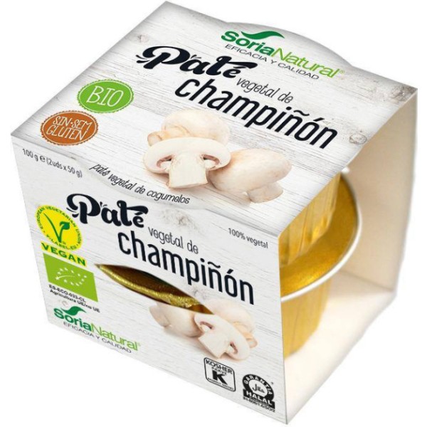 Soria Natural Pate Vegetal de Champiñon 2ud X 50