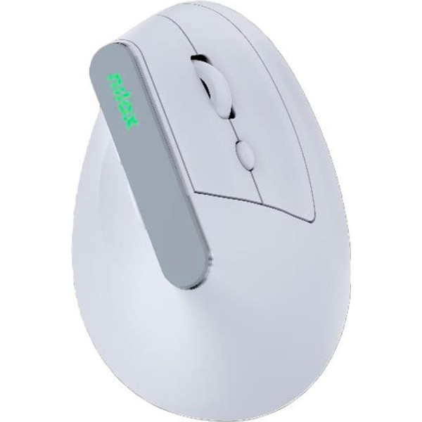Nilox nxmoevr01w blanco / ratón vertical dual-wireless recargable