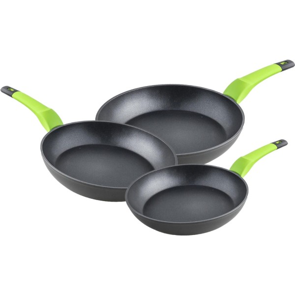 Sarten al.f. green xylan 3pc.18-22-26