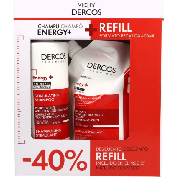 Vichy Dercos Champú Energy 400 ml + Refill 400 m