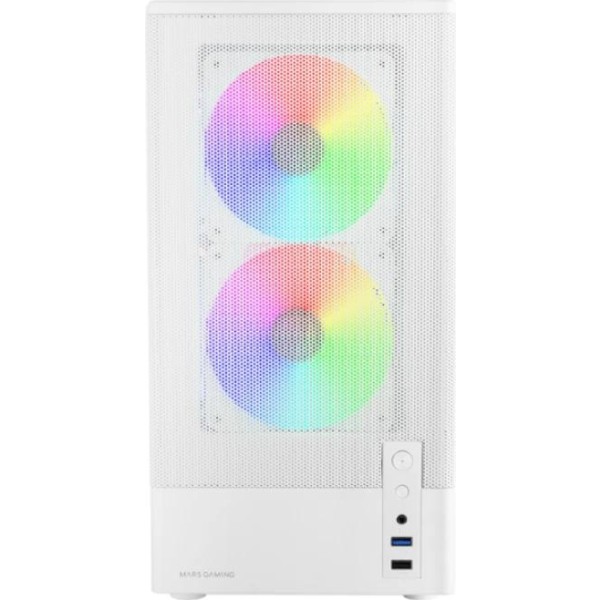 Mars gaming caja micro-atx mc-onyxw blanca