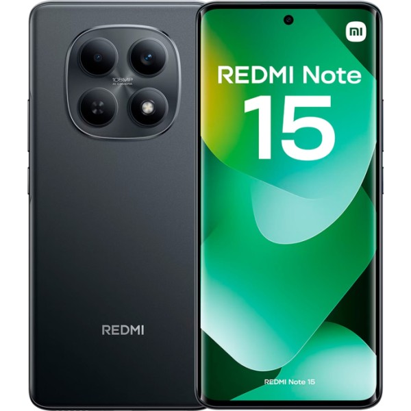 Xiaomi redmi note 15 4g black / 8+256gb / 6.77" amoled 120hz full hd+