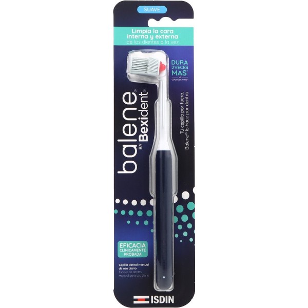 Cepillo Dental Adulto Balene By Bexident 1 Unidad Dureza Suave Color Azul