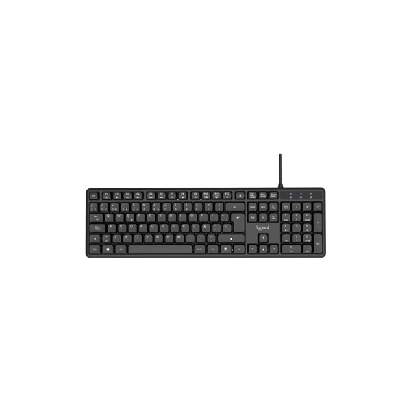 Iggual teclado usb estándar ck-silent-105t negro